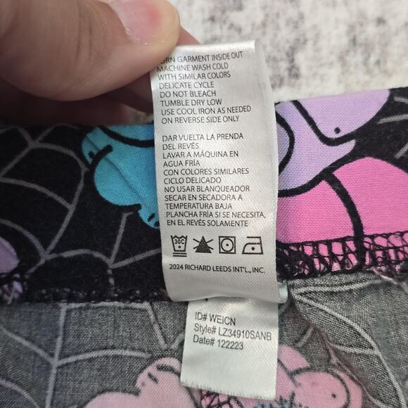 Disney Sleepwear Shorts Womens Large Jack Skellington Pastel Floral Halloween - Picture 4 of 9